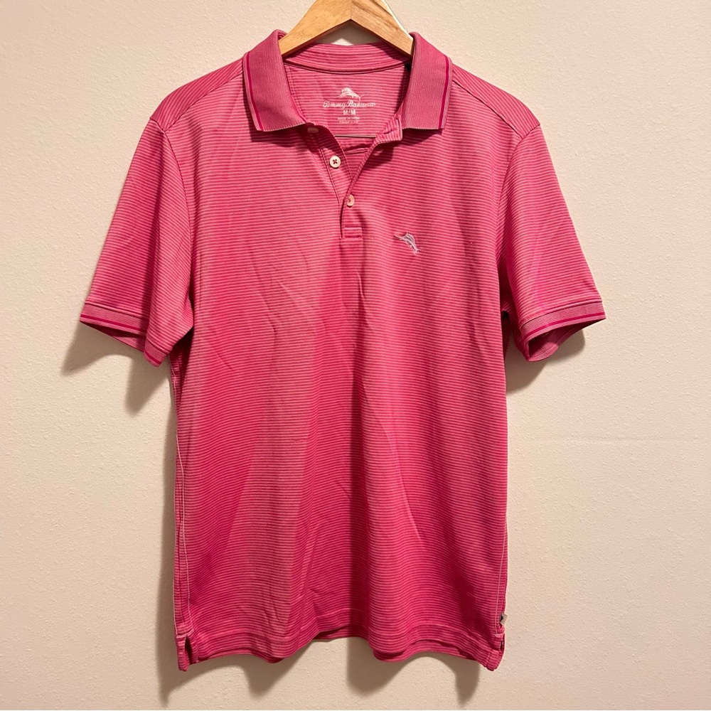 Tommy Bahama Medium Men's Pink Polo Shirt